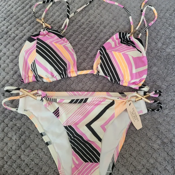 Stylish Multicolor Bikini Set - Picture 10 of 10